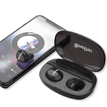 OneDer W12 Excelente efecto de sonido IPX5 Impermeable Verdadero inalámbrico Bluetooth V5.0 Auricular estéreo 