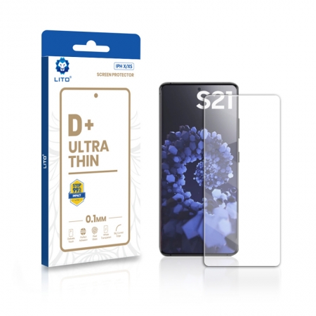  Lito D + 0.2mm ultra delgado Samsung Galaxy S21 Protector de pantalla de cristal templado 