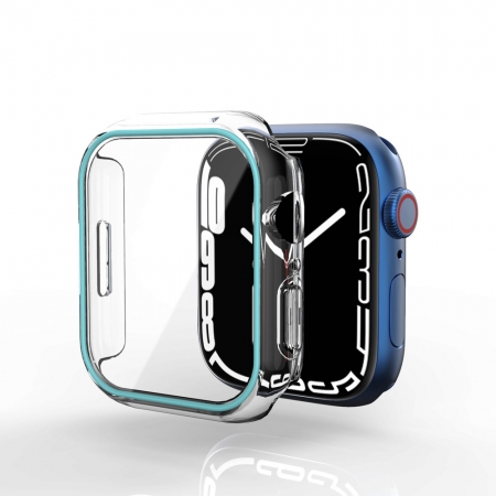 El producto más nuevo Luminous Watch Case con protector de pantalla para Apple Watch Series 7 41mm 45mm
 