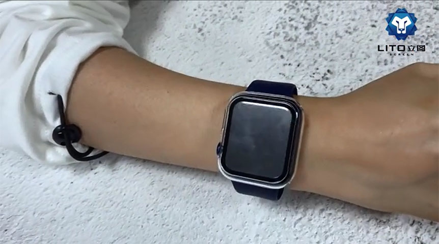  [ nuevo ] Apple Watch Protector de pantalla de vidrio templado completo cubierto con pc parachoques