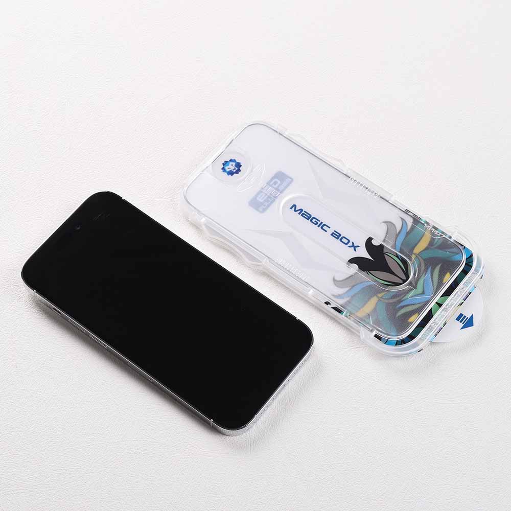 Protector de pantalla para iPhone 14 PRO MAX (paquete de 2) con kit de  instalación fácil de alinear automáticamente, vidrio templado para iPhone  14