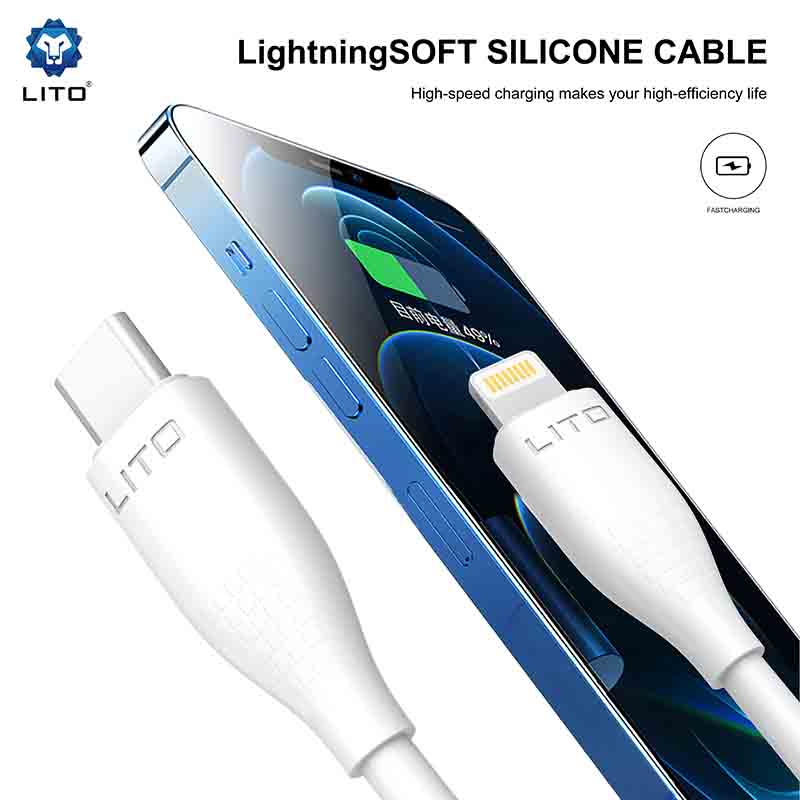 cable de carga de silicona