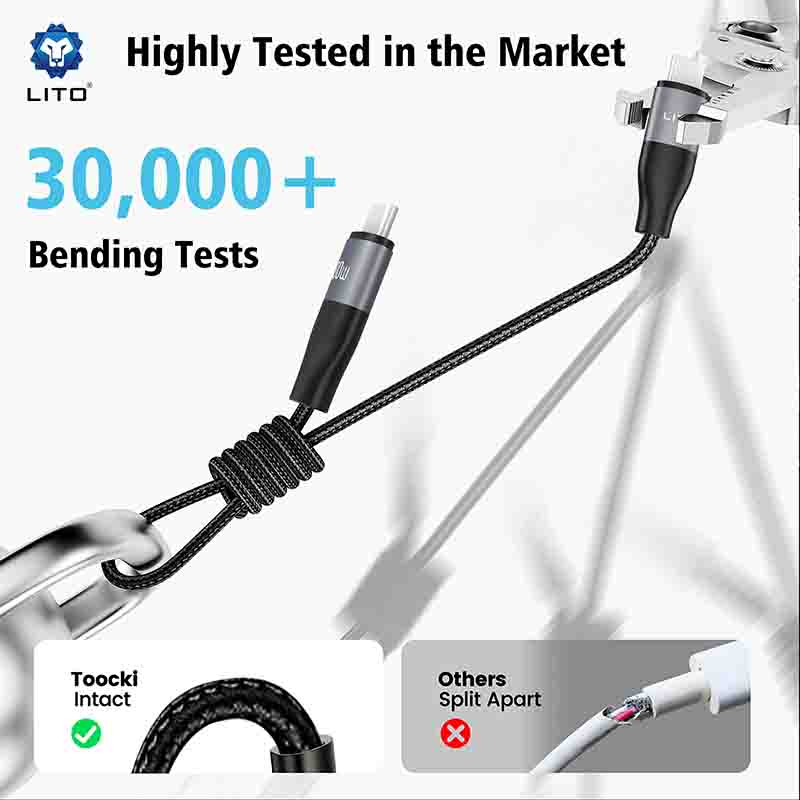 durable braided charging cable