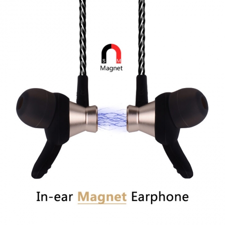 El auricular bajo móvil más pequeño de la computadora metal magnético en auriculares del oído 
