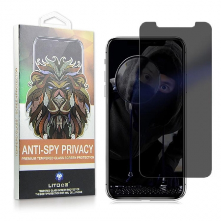 Película protectora de pantalla de vidrio templado de privacidad IPhone X Anti Spy 