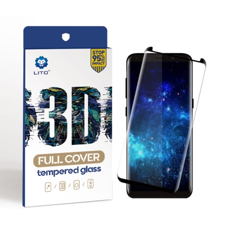 Protector de pantalla de cristal templado Samsung Galaxy S8 3D de tapa completa 