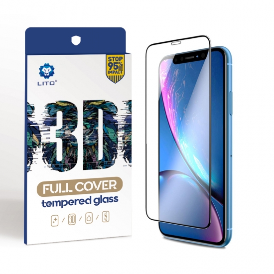 Protector de Cristal Templado Completo 3D 9H para Apple Iphone XR