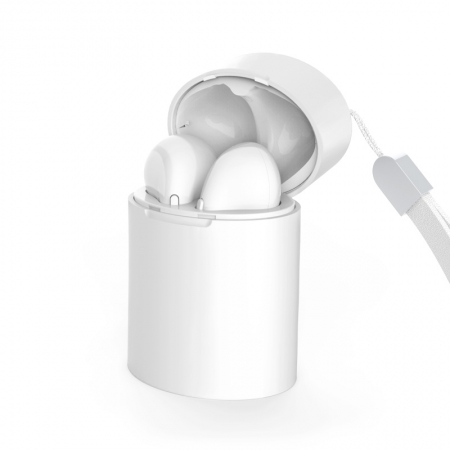 Verdaderos auriculares inalámbricos TWS en la oreja con estuche de carga, auriculares con micrófono incorporado 