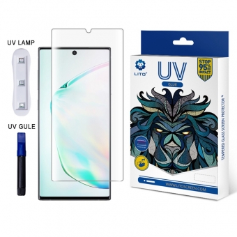 Best Protector de pantalla de vidrio de cobertura 3D completo de pegamento líquido óptico LITO E + UV para Samsung CC9 Pro en venta