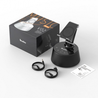 Best OneDer V02 Pantalla LED Función de despertador Altavoz inalámbrico Bluetooth con micrófono en venta