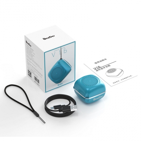 OneDer V16 Mini Altavoz Bluetooth inalámbrico portátil inteligente con micrófono incorporado 