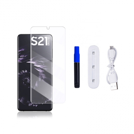 LITO E + UV Optical Liquid Glue Cobertura completa Anti-spy Glass Protector de pantalla para Samsung Note10 / 10 + 