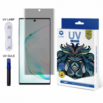 Best 
     LITO E + UV Liquid Glue Protector de pantalla de privacidad de vidrio de cobertura completa 3D para Samsung Note 10
     en venta