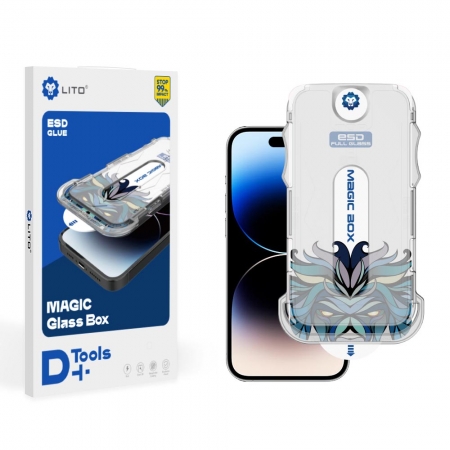 Venta al por mayor Lito Magic Box D+ Tools HD Protector de pantalla de cristal completo para iPhone 