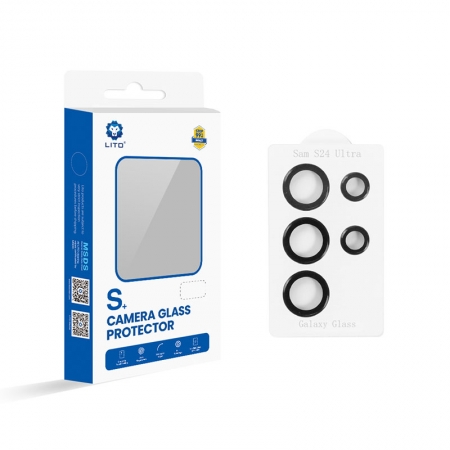Protector de lente de cámara Lito 3D Full Cover con aplicador para Samsung Galaxy S24 Series
         
