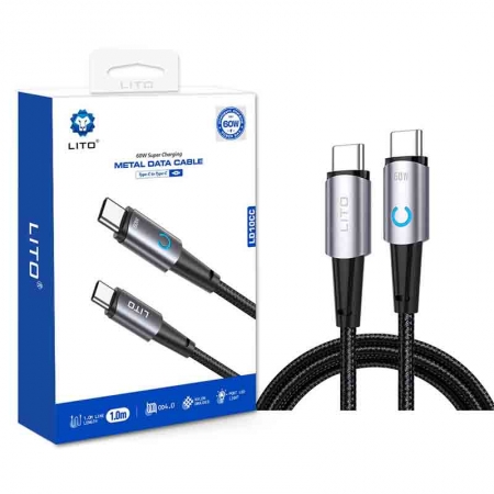 Cable de datos metálico de carga súper Lito LD10 30W 