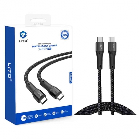 Cable de carga de transferencia de datos tipo C Lightning USB de alambre trenzado LITO LD14 