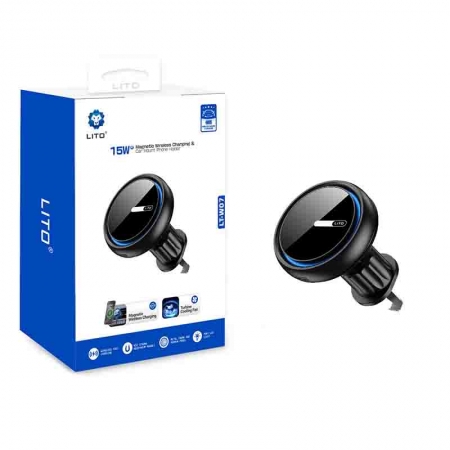 Soporte magnético inalámbrico para teléfono de coche LT-W07 de 15 W 