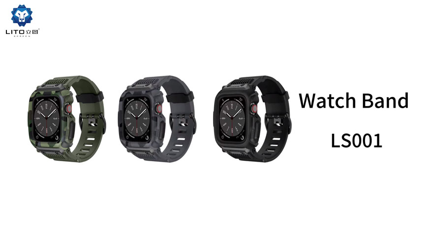 Correa de reloj integrada con diseño de camuflaje Lito para Apple Watch 9