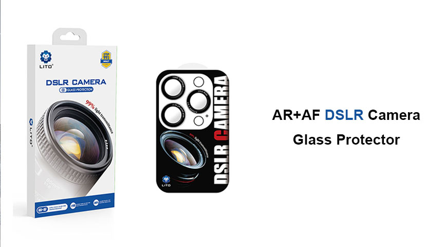 Protector de vidrio de titanio para cámara DSLR LITO para iPhone