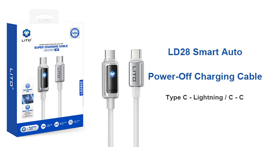 ¿Cansado de sobrecargar tu dispositivo? Conoce el cable inteligente LITO LD28.