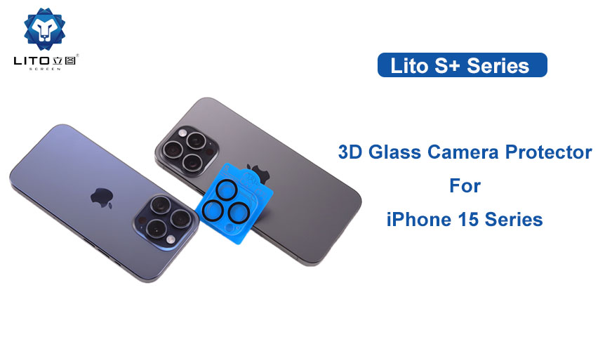 Protector de lente de cámara ultra claro 3D serie iPhone 15